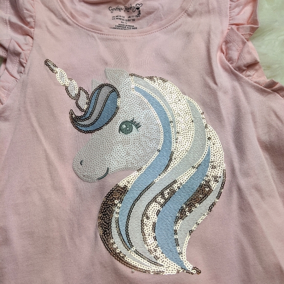 CYNTHIA ROWLEY Unicorn Sequence Ruffle Tank - Picture 2 of 5